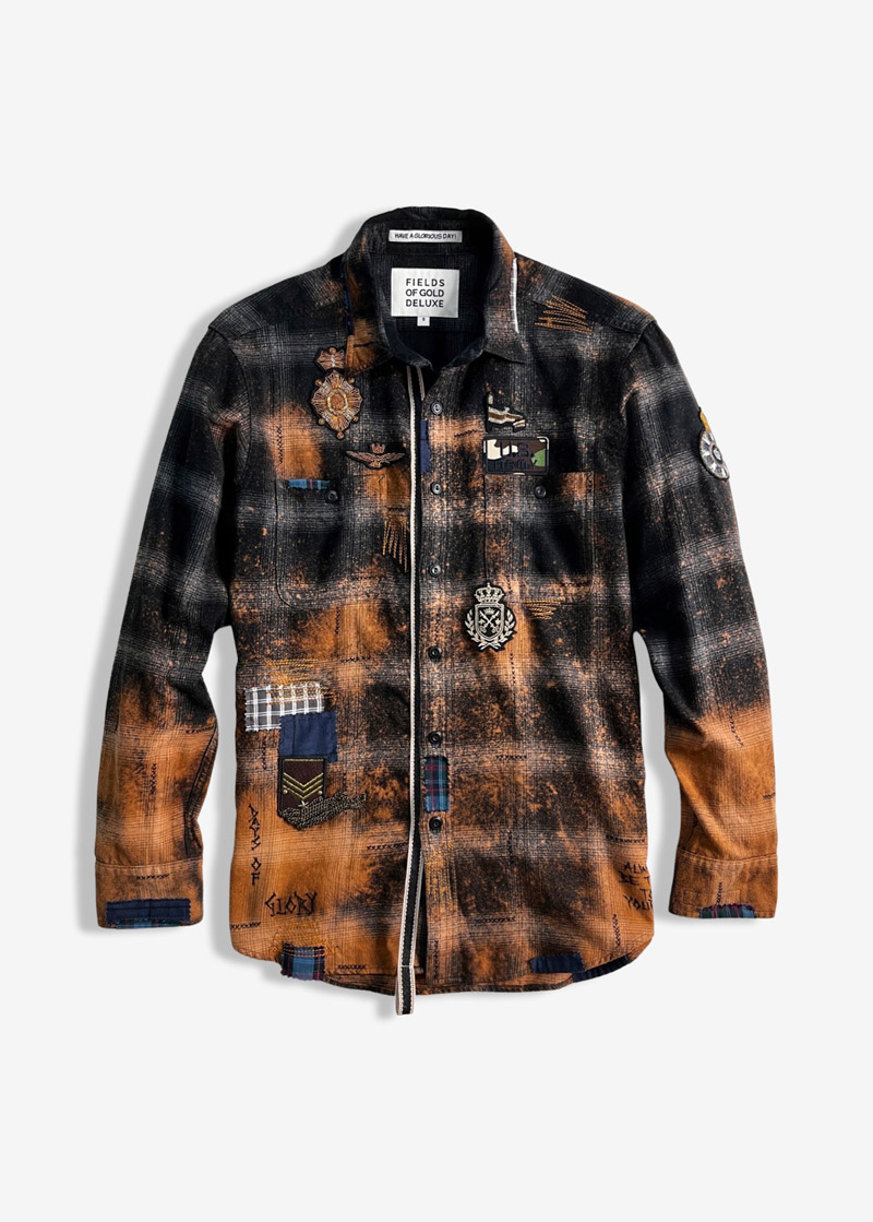 BLEACHED FLANNEL REGIMENT SHIRT