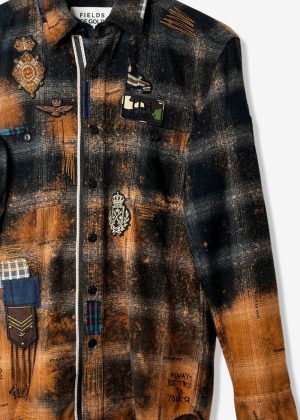 BLEACHED FLANNEL REGIMENT SHIRT